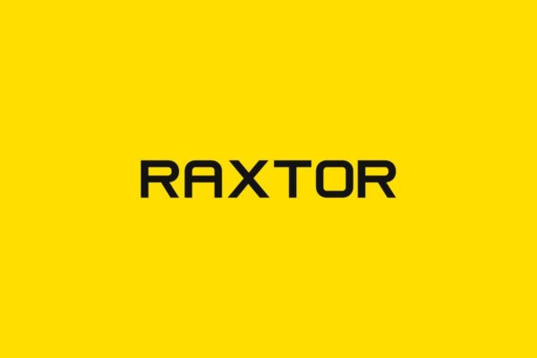 独特品牌VI视觉设计英文无衬线字体v4 RAXTOR – Display / Headline / Logo Typeface