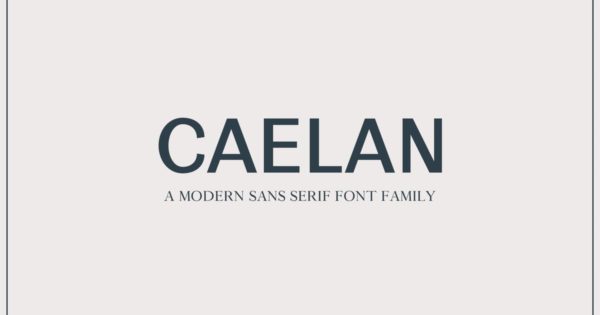 现代极简无衬线英文字体 Calean Sans Serif Font Family