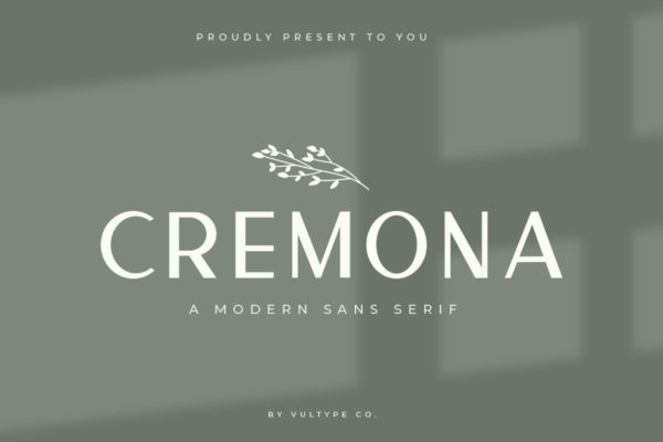 简洁精致线条细笔画无衬线字体 Cremona Minimal Sans Serif