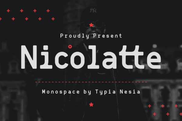 未来主义单间距衬线字体 Nicolatte – Monospace Font