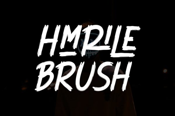 运动时尚多重堆叠效果手写字体 Hmrile Brush Font