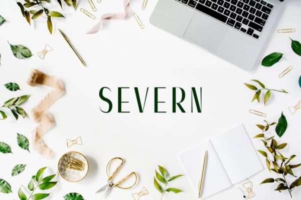 优雅瘦长款无衬线英文字体家族 Severn Sans Serif Font Family