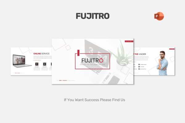 企业年度报告PPT幻灯片模板素材 Fujitro – Business Powerpoint Template