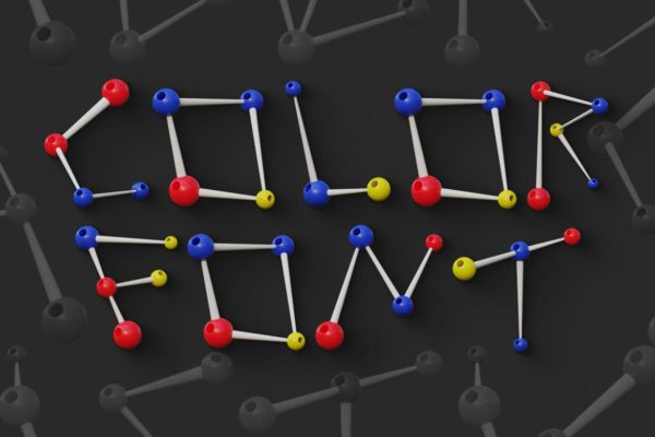 彩色原子基因组合图案装饰字体 Atoms – Color SVG Font