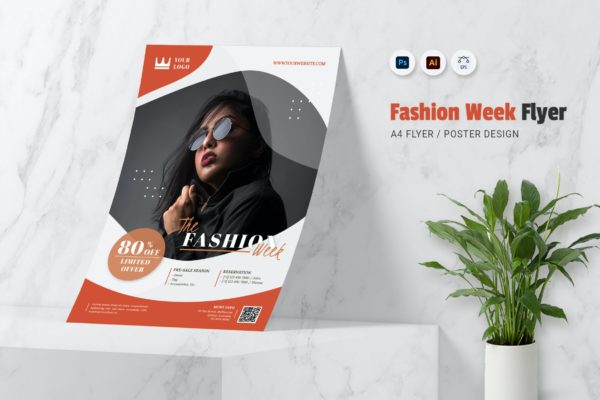 时装周推广海报模板 Fashion Week Flyer