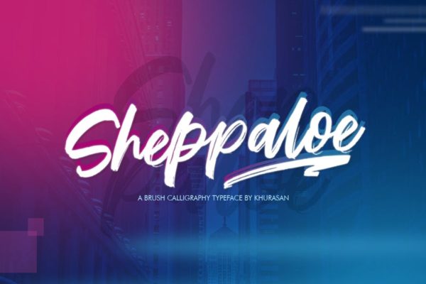 马克笔手写风格个性英文字体 Sheppaloe Font