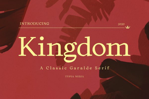 经典奢侈豪华优雅衬线英文字体 Kingdom – Elegant Classic Serif