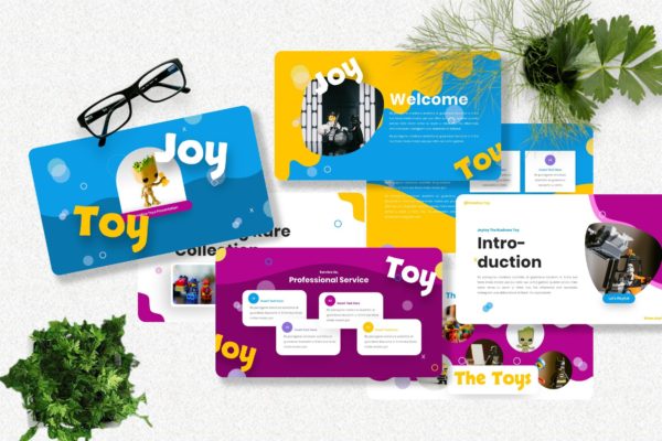 儿童玩具演示文稿PPT模板 Joytoy – Kids Toy Powerpoint Templates