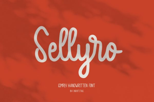 简单有趣儿童插画手写字体 SELLYRO – Simply Handwritten Font