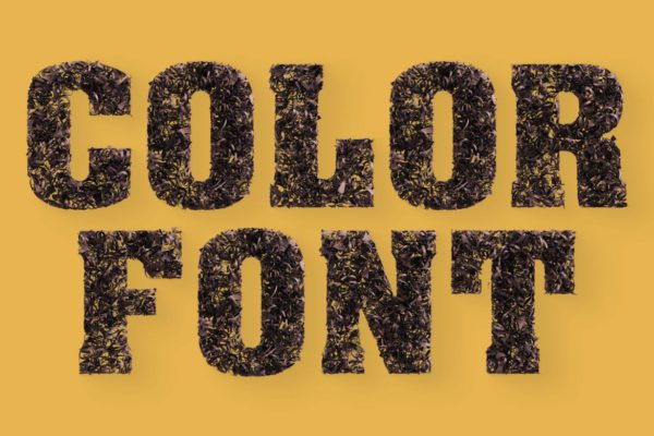 逼真巧克力外观SVG装饰字体 Chocolate Parings – Color SVG Font