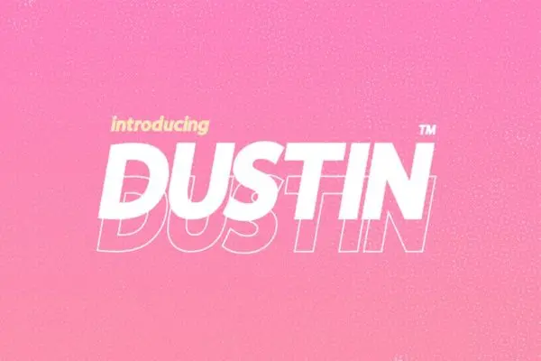 创意多用途无衬线英文字体家族 Dustin Font Family