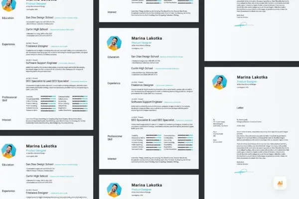 产品开发经理职位应聘简历模板 CV Resume Template