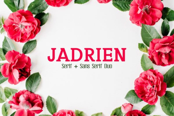 高端品牌设计无衬线/衬线二重奏字体 Jadrien Duo Font Pack