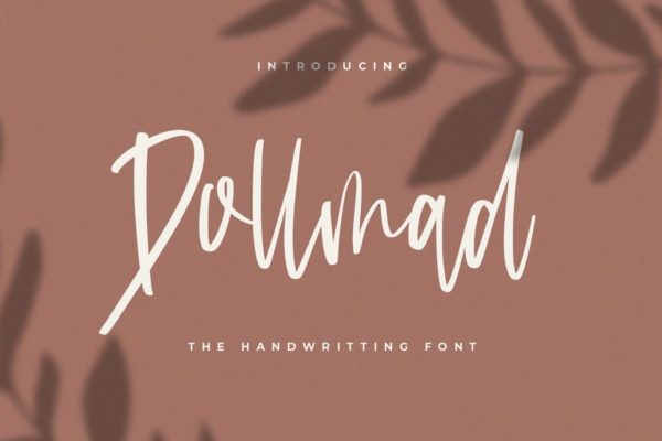 英文连笔手写书法字体 Dollmad – The Handwritten Font