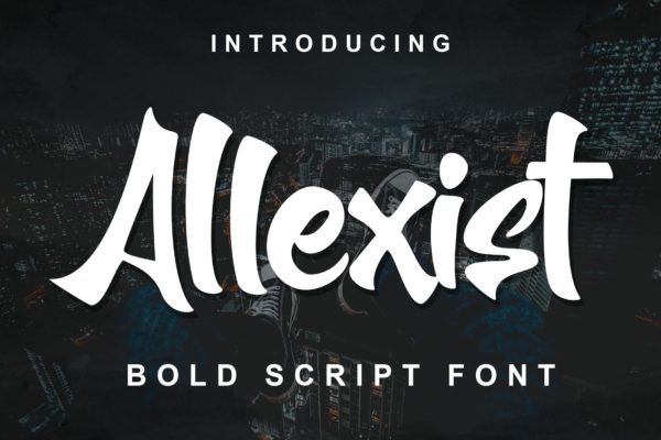 创意专辑封面英文字体设计 Allexist