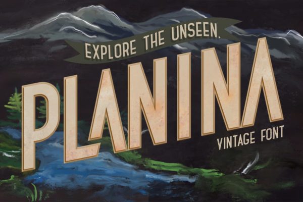 Planina 字体 Planina Font