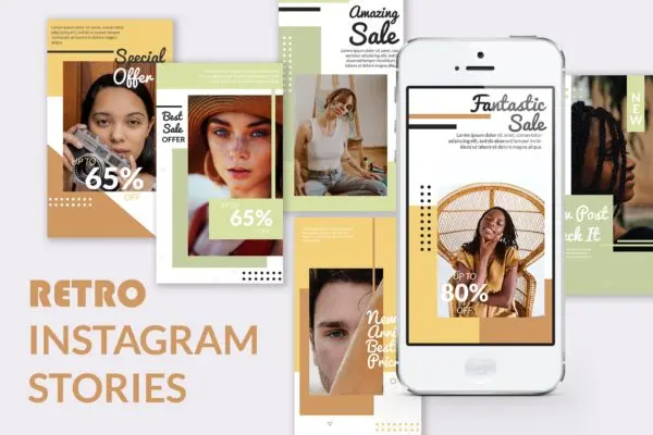 时尚品牌促销Instagram广告设计模板 Instagram Story Template