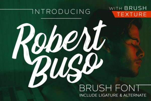 浪漫特效英文手写字体设计 Robert Buso – Brush Font