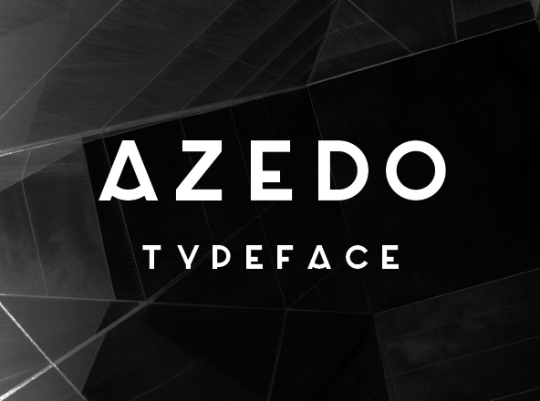 现代简约海报设计适用英文无衬线字体 Azedo Free Sans Serif