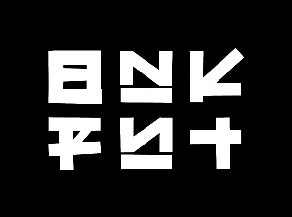 日本街头书法艺术英文涂鸦字体 Bankay Street Style Font