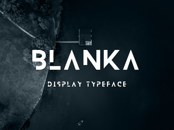时尚个性断开效果无衬线字体 Blanka Free Typeface