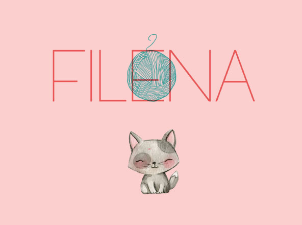 有趣细线系列英文无衬线字体素材 Filena Simple Sans Serif Font