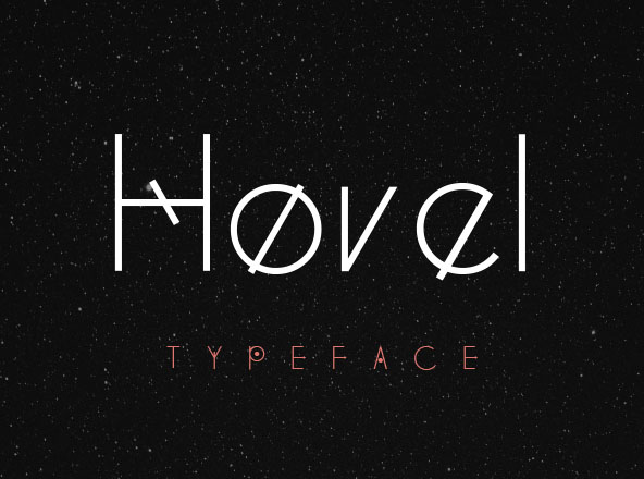唯美抽象斜体装饰字体设计 Hovel Wild Display Typeface