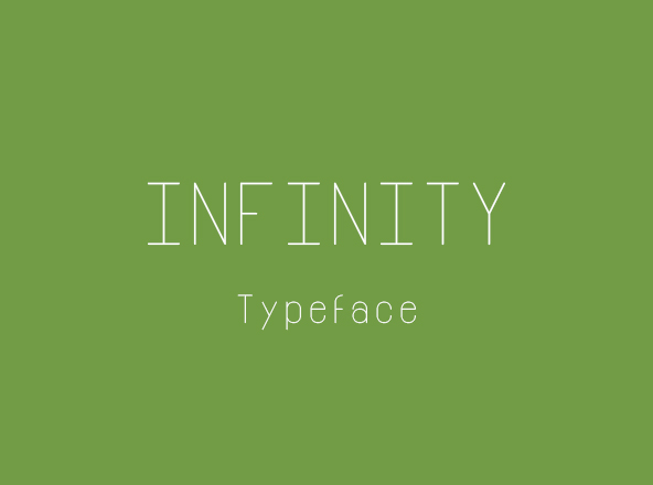 英文排版设计细线风格字体 Infinity Free Font