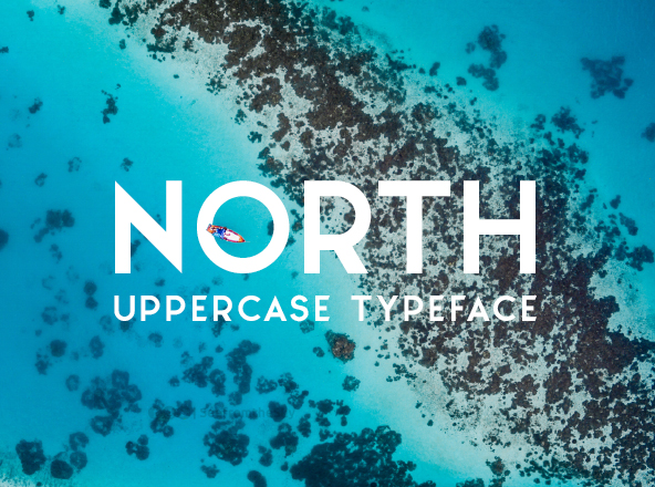 典型整洁粗黑标题无衬线字体 North Typeface