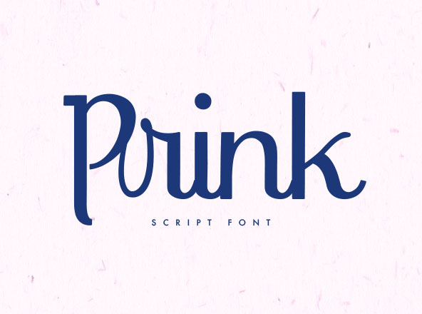 活泼趣味杂志封面手写字体设计 Prink Script Typeface