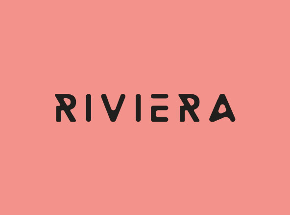 个性独特包装印刷设计无衬线字体 Riviera