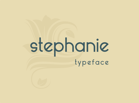 简约女性风格英文无衬线字体 Stephanie Font