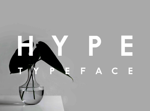 优雅无衬线带间隔英文字体 Hype Font