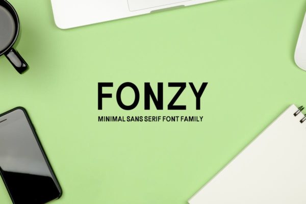 标题适用的个性英文无衬线字体包 Edina Sans Serif Minimal Font Pack