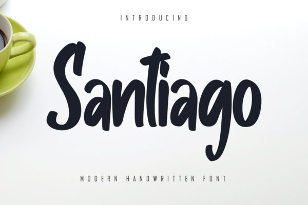 可爱风儿童插画绘本手写字体 Santiago – Modern Handwritten Font
