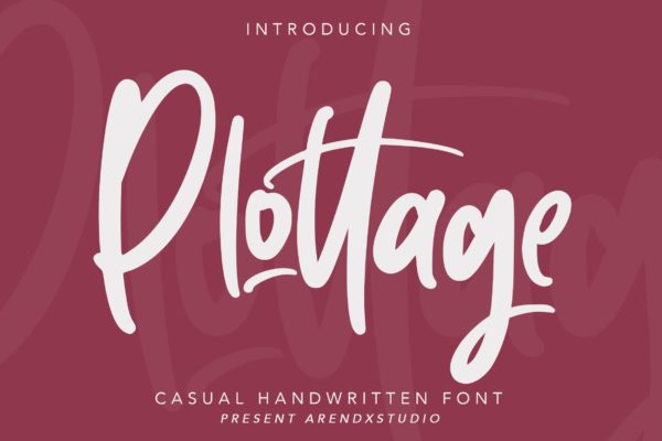 优美醒目高阅读性英文手写字体 Pottage – Handwritten Font