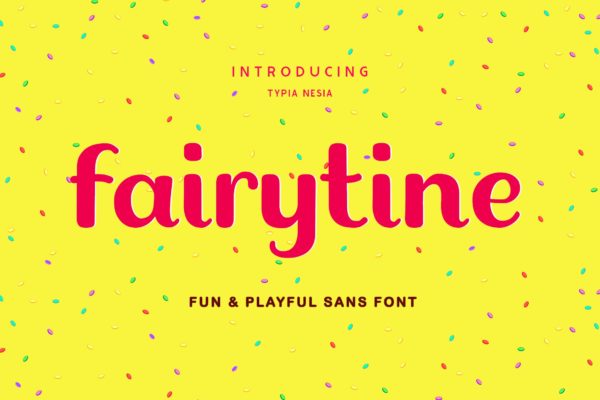 欢乐童话儿童主题游戏字体合集 Fairytine Fun Groovy Font