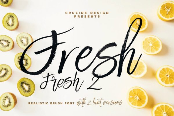 Fresh笔刷字体 Fresh Brush Font