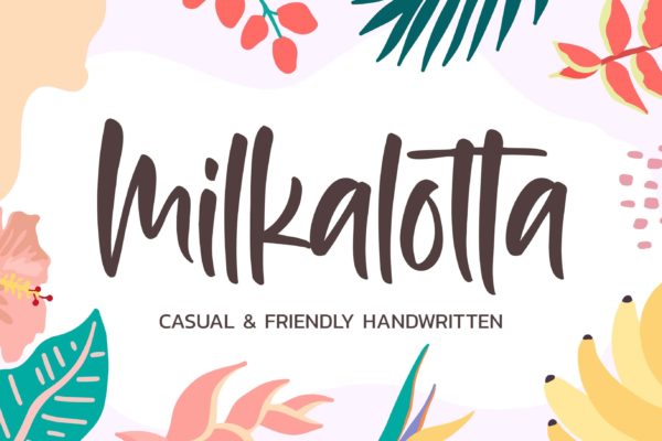 真实手写自然风格英文字体素材 Milkalotta – Casual Handwritten