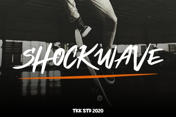 城市潮流极限运动涂鸦手写字体 Shockwave – Graffiti Font