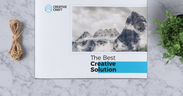 A5尺寸创意宣传册模板v6 Creative Brochure Template A5 Vol. 06