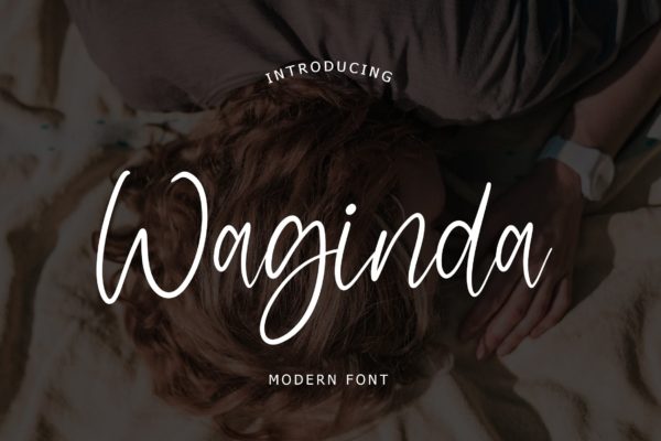现代优雅手写英文字体合集 Waginda Modern Font