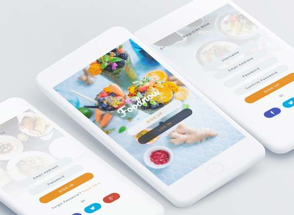 设计森林下午茶：一套简单漂亮的美食类订餐APP UI KITS下载[Sketch]