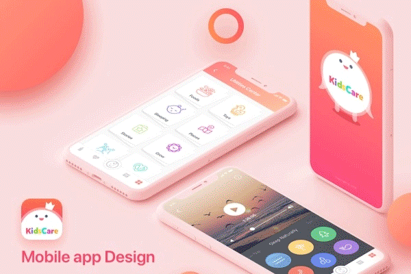 设计森林下午茶：幼儿园儿童管理APP UI KITS[iPhone X,XD,Sketch]