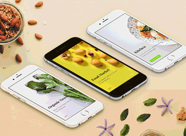 特别漂亮的美食类APP UI KITS下载[PSD,Sketch]