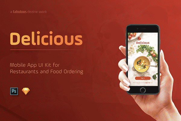 设计森林下午茶：符合中国人风格口味的美食类点餐订餐 APP UI KITS 下载[PSD,Sketch]