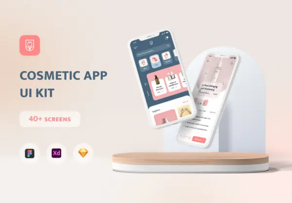 设计森林下午茶：化妆品电子商务App移动应用UI 套件