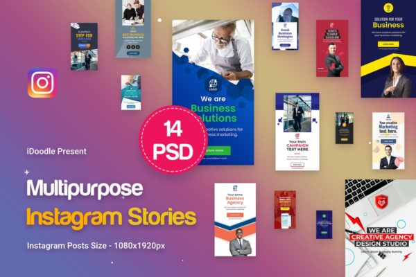 商业多用途Instagram故事社交素材 Instagram Multipurpose, Business Stories