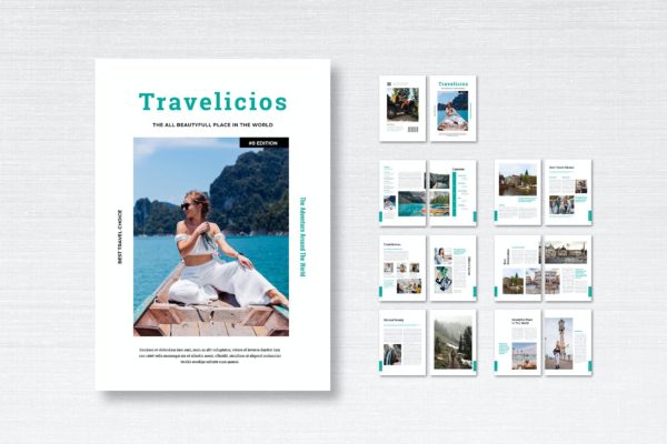 旅游类杂志排版设计 Travel Magazine