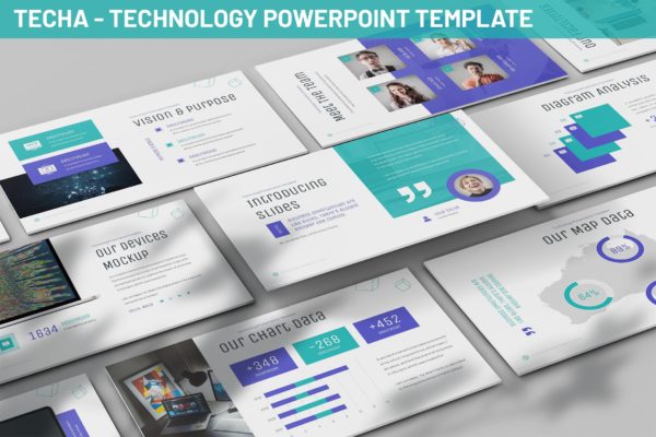 智能高科技PPT模板 Techa – Technology Powerpoint Template